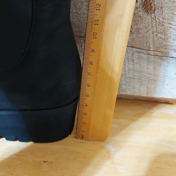 MARC CAIN newbuck suede black leather booties Size 37 - Picture 12 of 12